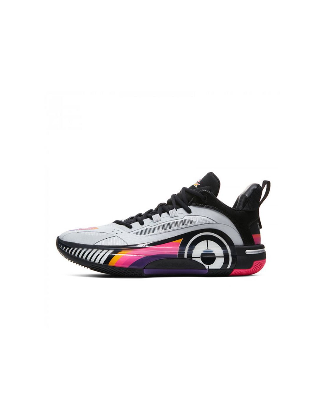 Chaussures Basket ball Homme de Peak Flash 5 Gris Rose