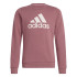 Moletom adidas Menina Essentials Big Logo Algodão Rosa