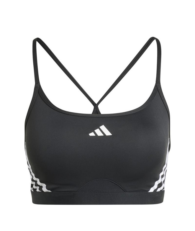 Sujetador Deportivo de Fitness adidas Aeroreact Training Mujer Negro