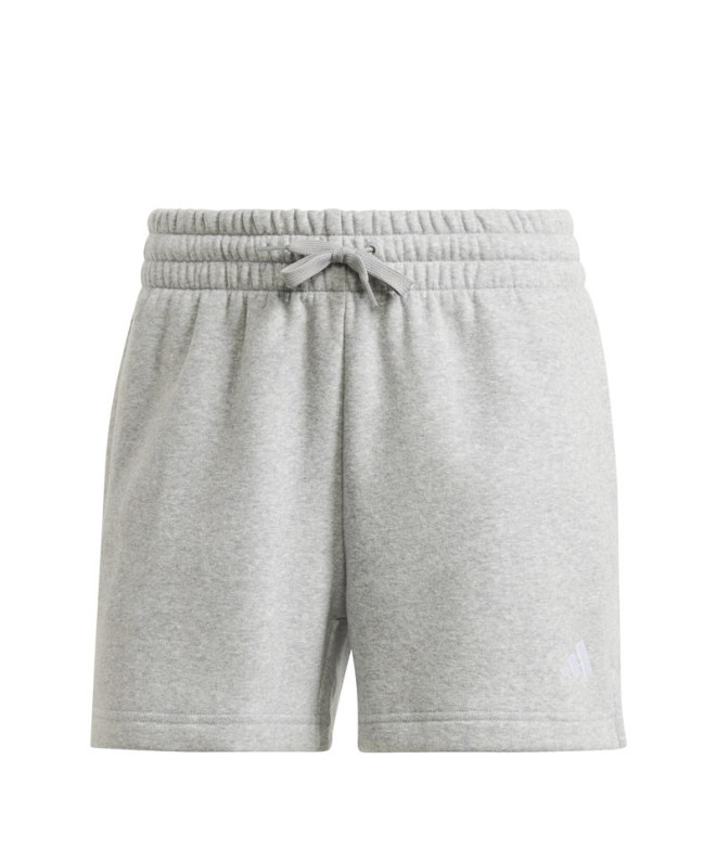 Pantalones adidas Essentials Small Logo Fleece Mujer Gris