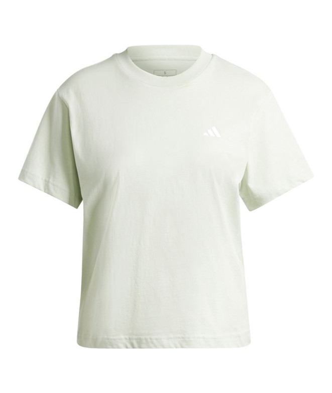 Camiseta adidas Mulher Essentials Small Logo Verde