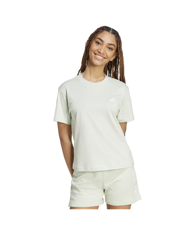 Camiseta adidas Mulher Essentials Small Logo Verde