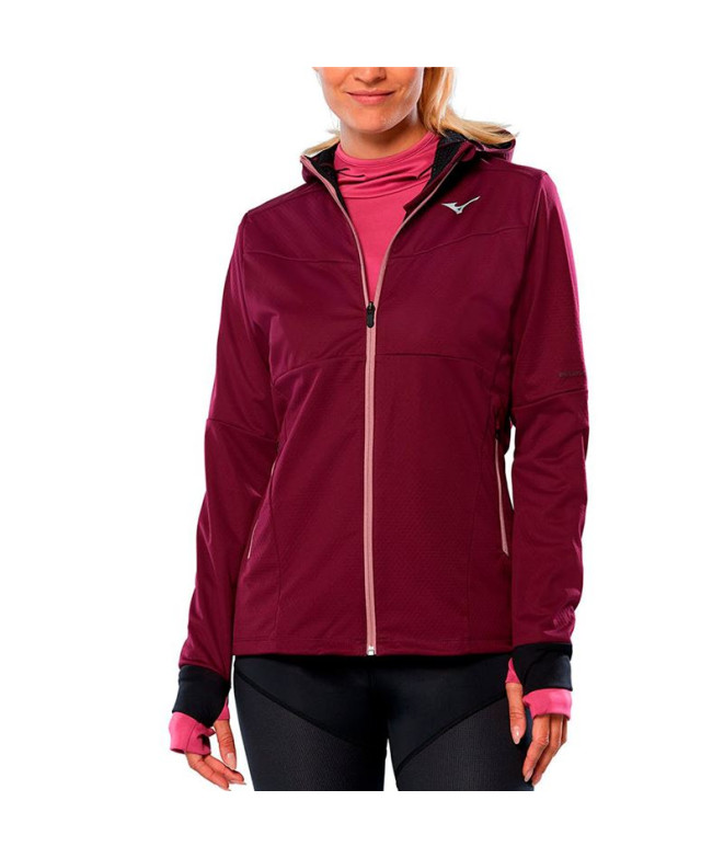 Chaqueta de Running Mizuno Thermal Charge Bt Mujer Grape Wine