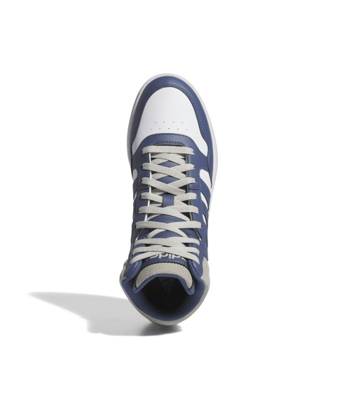 Chaussures adidas Homme Hoops 3.0 Mid Blanc