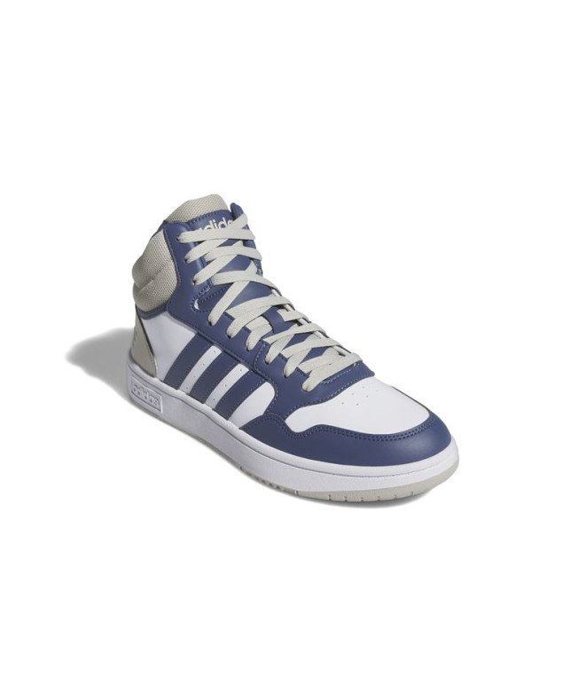 Chaussures adidas Homme Hoops 3.0 Mid Blanc