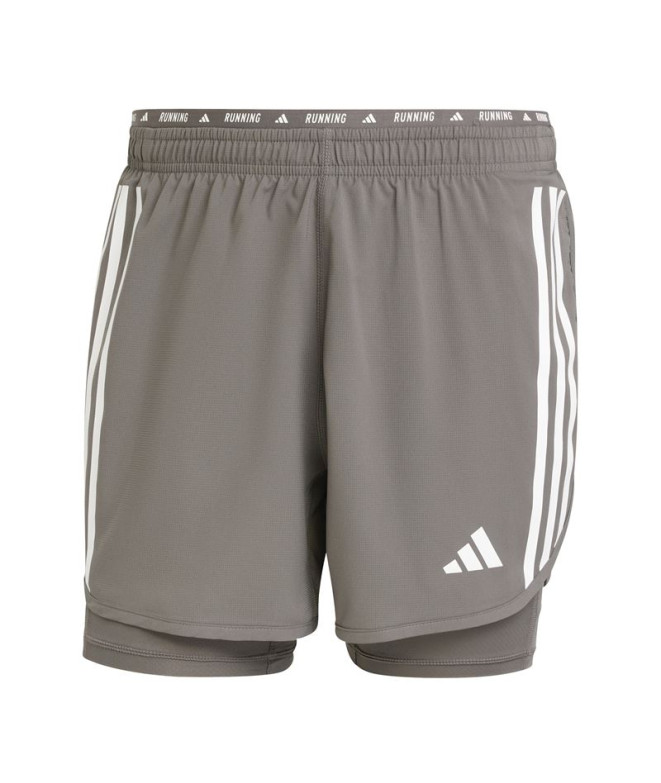 Calça Running adidas Homem por Own The Run 3 Band 2In1 Charcoal