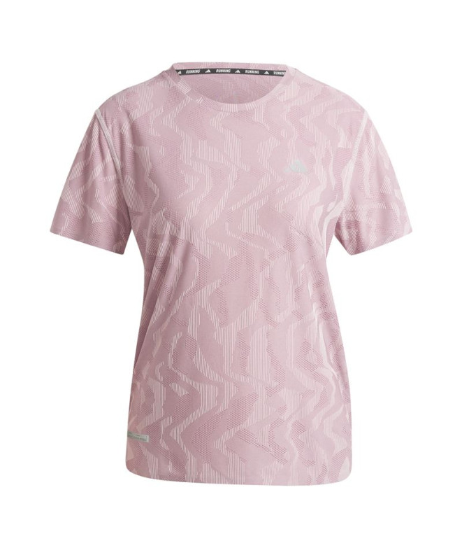 Camiseta de Running adidas Ultimate Engineered Mujer Rosa