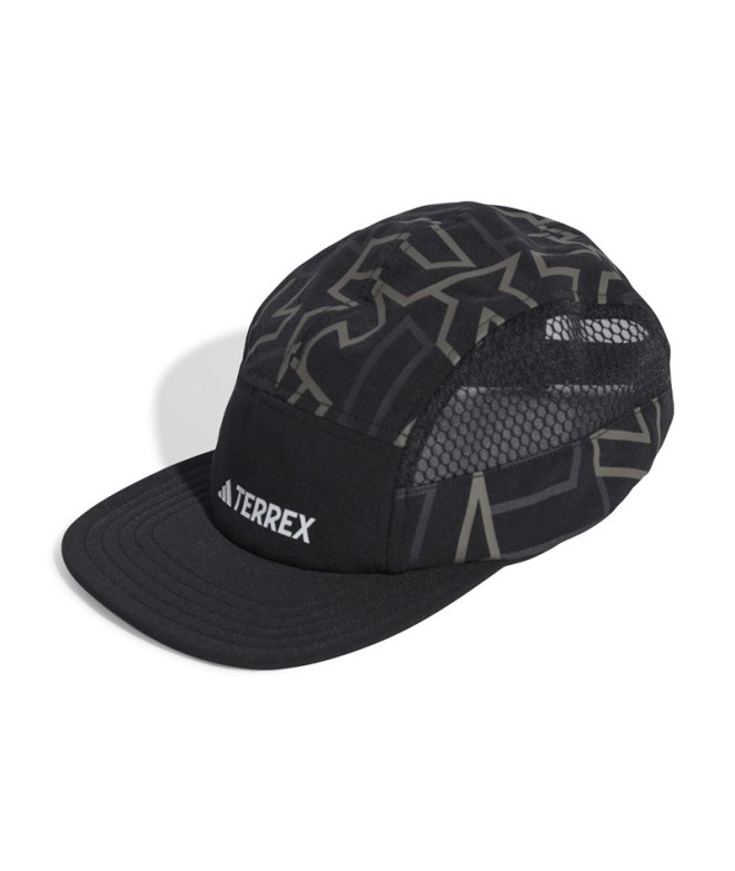 Gorra de Trail adidas Terrex Heat.Rdy 5Panel Graphic Negro/Carbón
