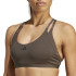 Sutiã esportivo adidas Mulher Aeroimpact Luxe Light Support Verde azeitona