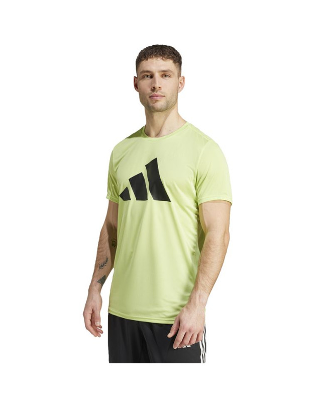 Camiseta de Running adidas Run It Hombre Amarillo
