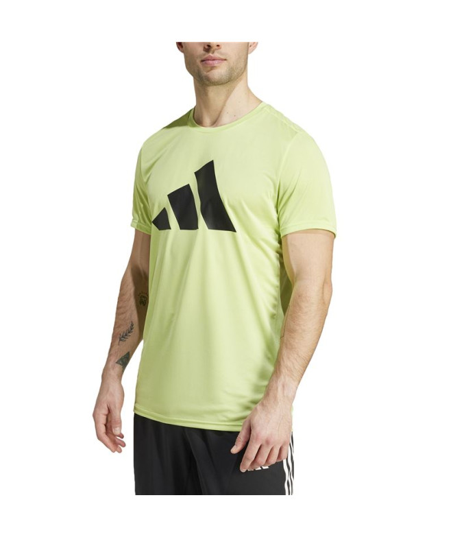 Camiseta de Running adidas Run It Hombre Amarillo
