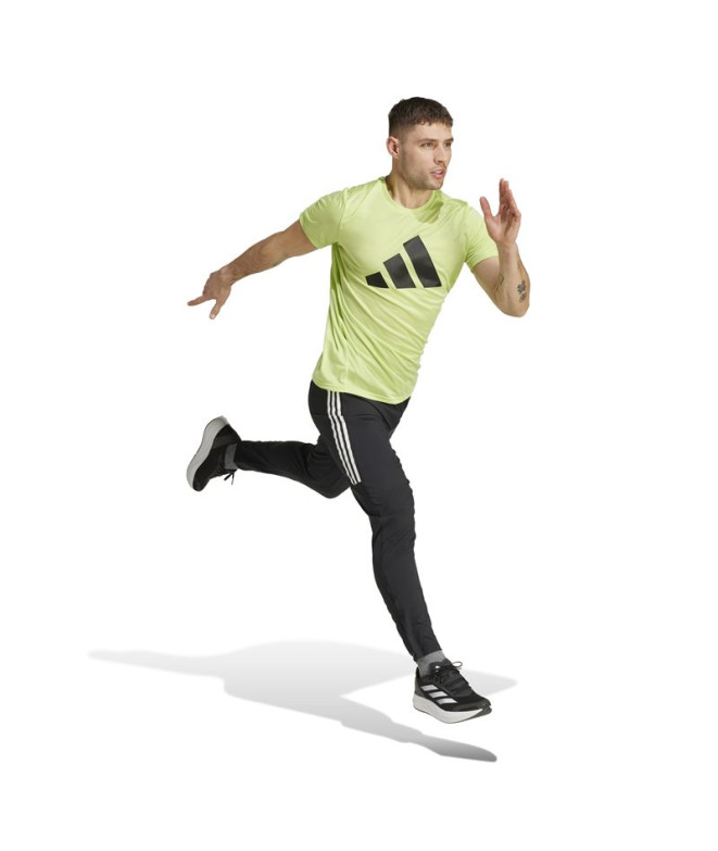 Camiseta de Running adidas Run It Hombre Amarillo