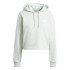 Sudadera adidas Essentials 3 Bandas French Terry Cropped Mujer Verde