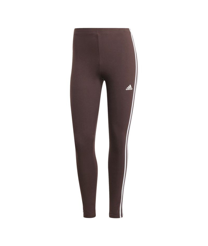Mallas adidas Essentials 3 Bandas High Waisted Single Mujer Marrón