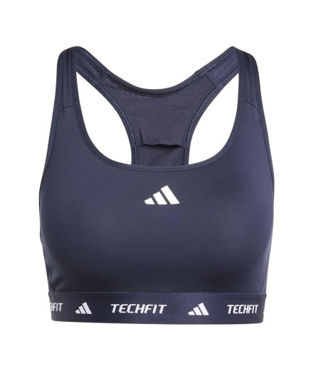 Sujetador Deportivo de Fitness adidas Techfit Mujer Azul
