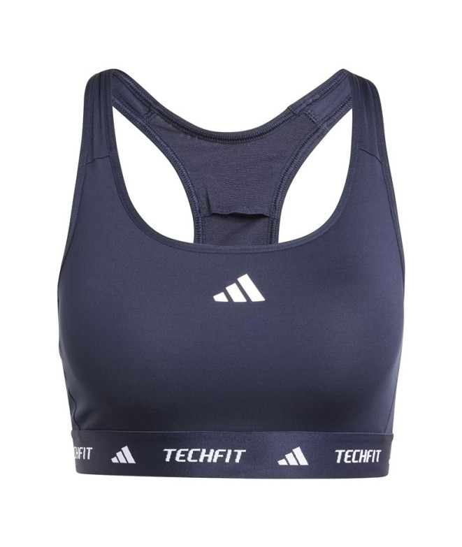 Sujetador Deportivo de Fitness adidas Techfit Mujer Azul