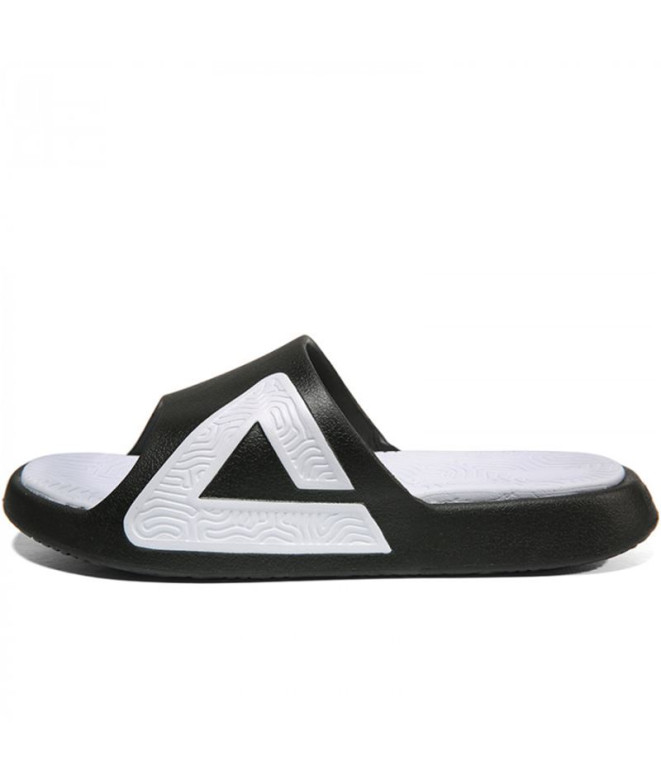Chanclas de Baloncesto Peak Taichi Slippers Hombre Negro/Blanco
