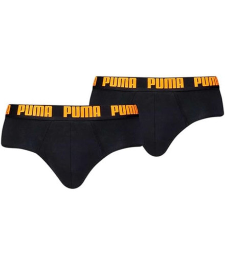 Cuecas da Puma Everyday 2P Homem Preto/Laranja