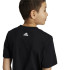 Camiseta adidas Infantil Essentials 2 Coloured Big Logo Cotton Preto