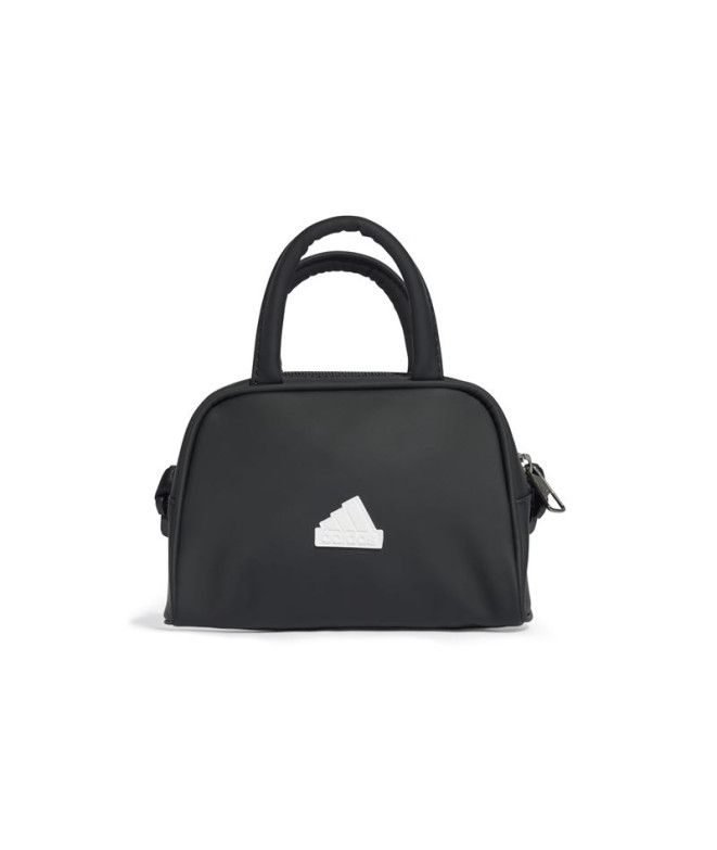 Sac de Deporte adidas Femme Petit bowling en cuir Pu Noir/Blanc