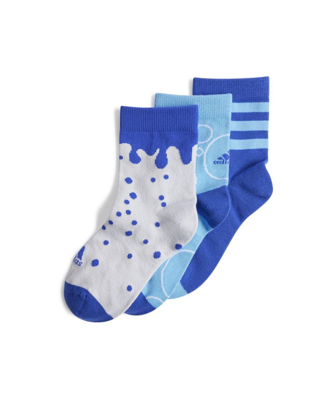 Chaussettes adidas Pack Enfant Graphique 3 Bleu