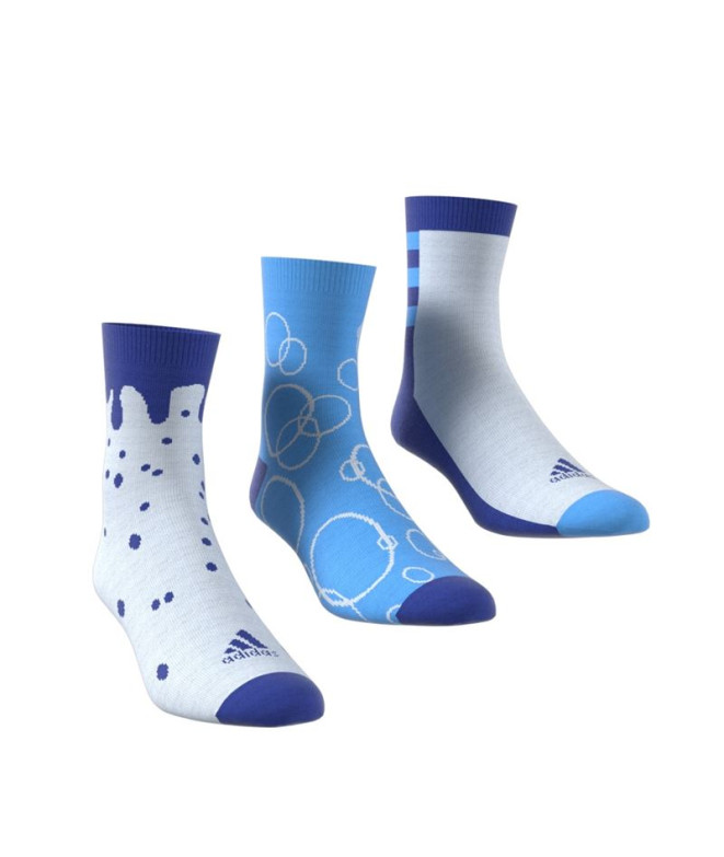 Calcetines adidas Graphic 3 Pack Infantil Azul
