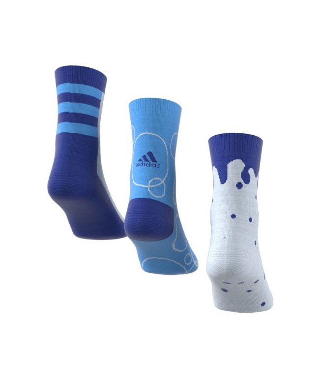 Calcetines adidas Graphic 3 Pack Infantil Azul