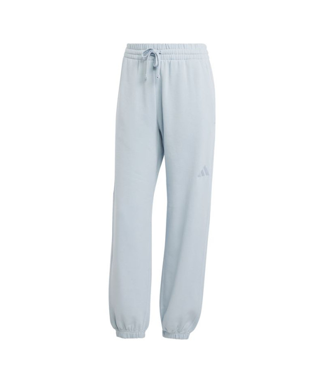 Pantalones adidas All Szn French Terry Loose Mujer Azul