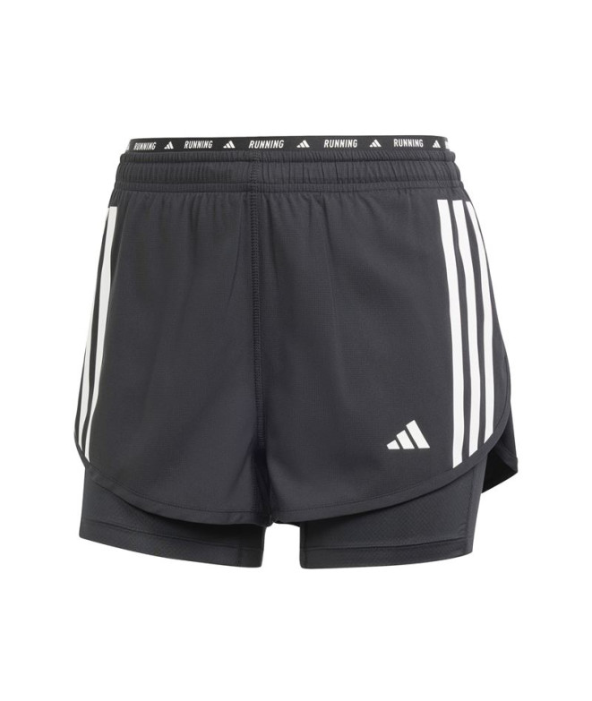 Calça Running adidas Mulher por Own the run 3S 2In1 Preto