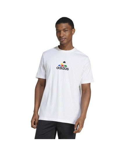 T-shirt adidas Homme House Of Tiro Nations Graphic White 2