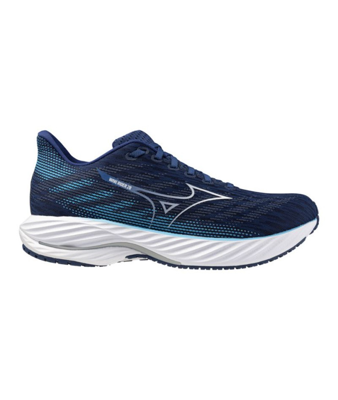 Chaussures Running Mizuno Rider Homme par Wave 28 Bleu foncé