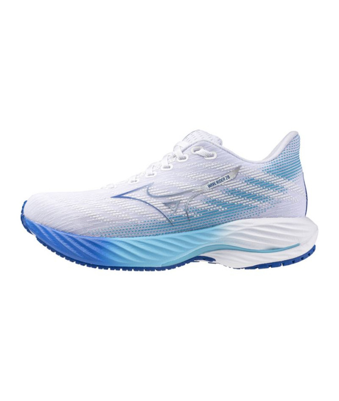 Chaussures Running Mizuno Rider Femme de Wave 28 White