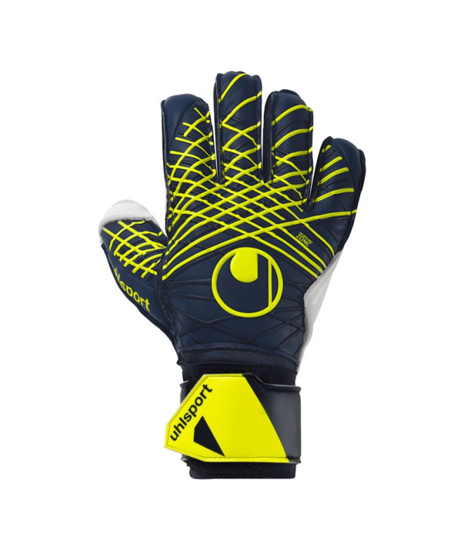 Guantes de portero Uhlsport Prediction Soft Flex Frame azul marino/blanco