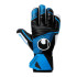 Luvas de portero Uhlsport Uhlsport Soft Hn Comp preto/azul fluorescente/branco