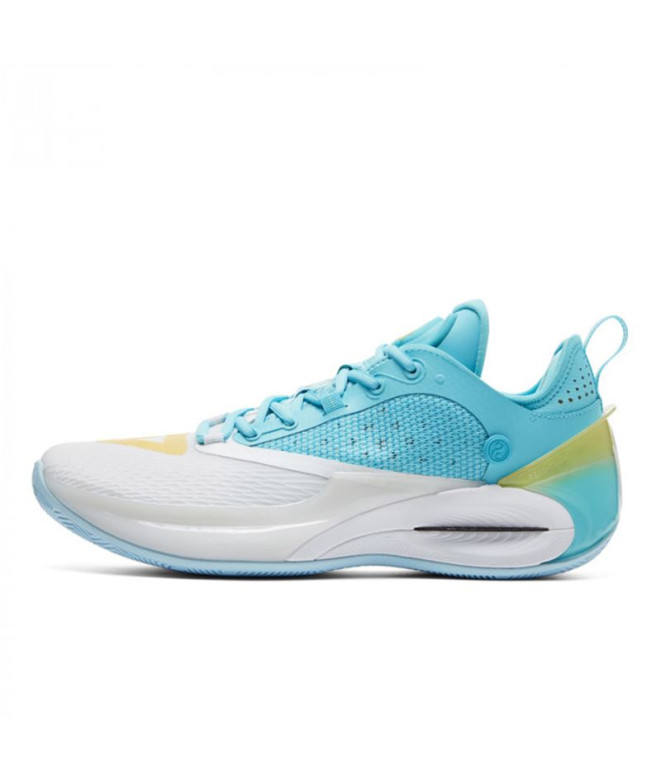 Chaussures Basket-ball Homme de Peak AW2 Blanc/Bleu