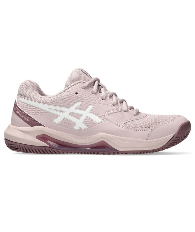 Chaussures Tennis Gel Femme de ASICS -Dedicate 8 Clay Pink