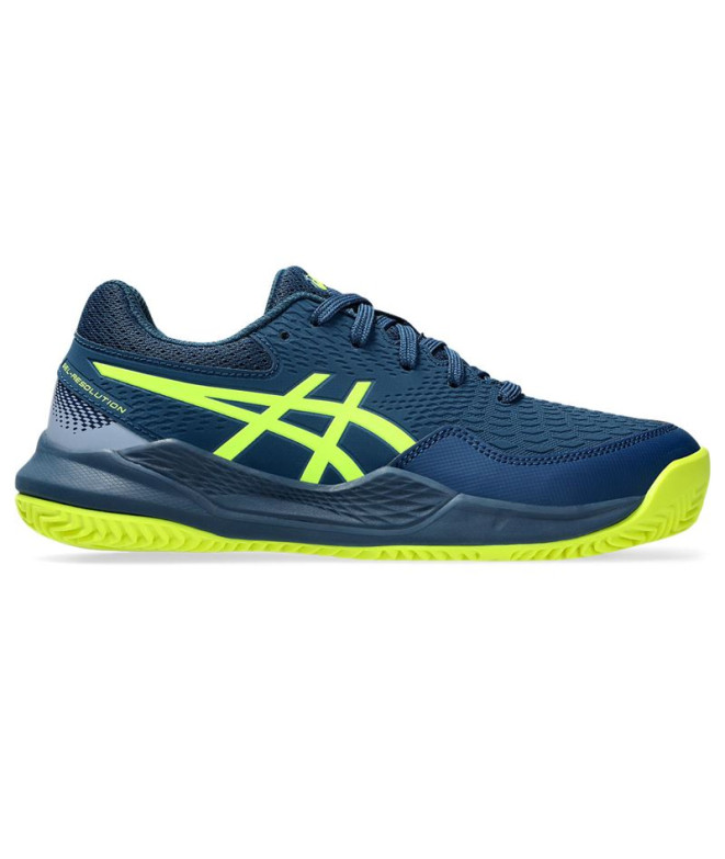 Chaussures Tennis Gel Enfant by ASICS -Resolution 9 Gs Clay Blue