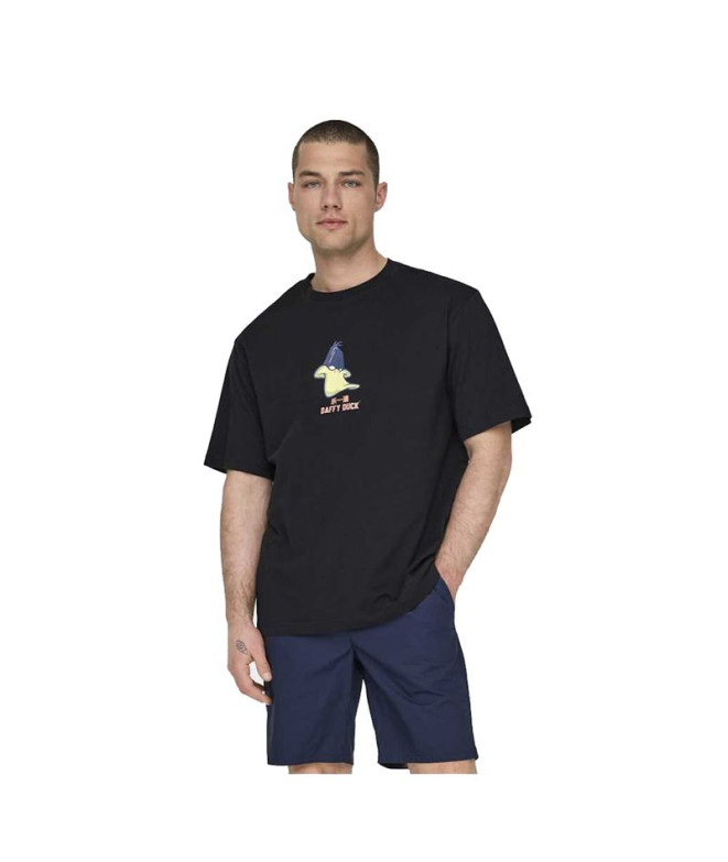 Camiseta Only & Sons Onslooney Rlx Black Hombre