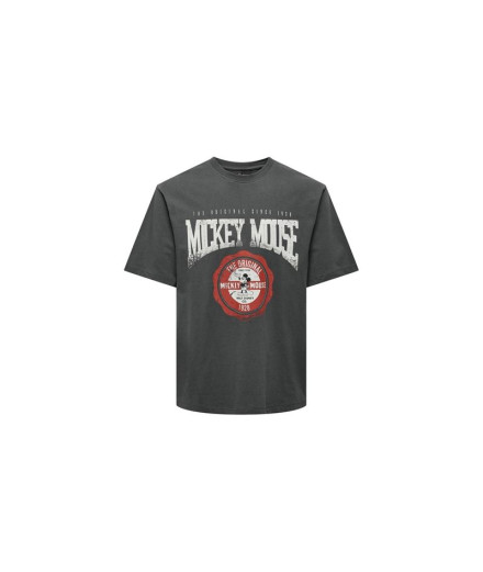 Camiseta Only & Sons Onsmickey Rlx Grey Pinstripe Hombre