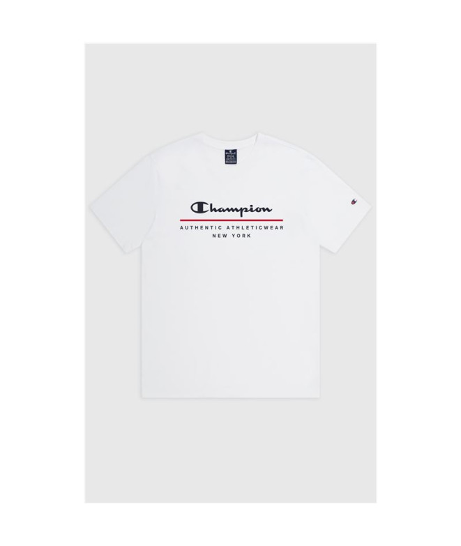 T-shirt Champion Homme Col ras du cou Blanc