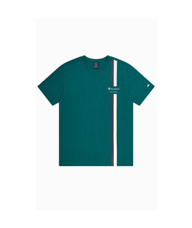 T-shirt Champion Homme Col ras du cou Vert