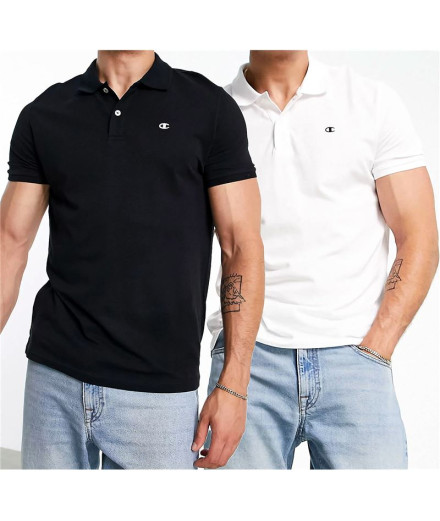 Pack Champion Polo 2 Preto Branco 2