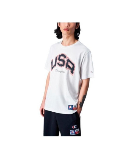 Camiseta Champion Crewneck Hombre Blanco