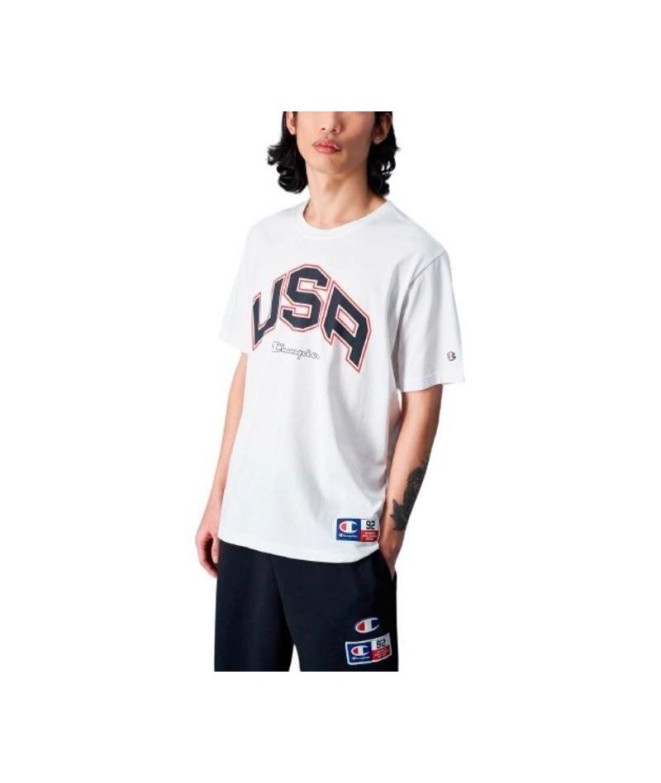 Camiseta Champion Crewneck Hombre Blanco