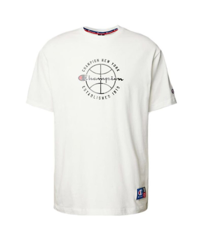 Camiseta Champion Homem Gola redonda branca