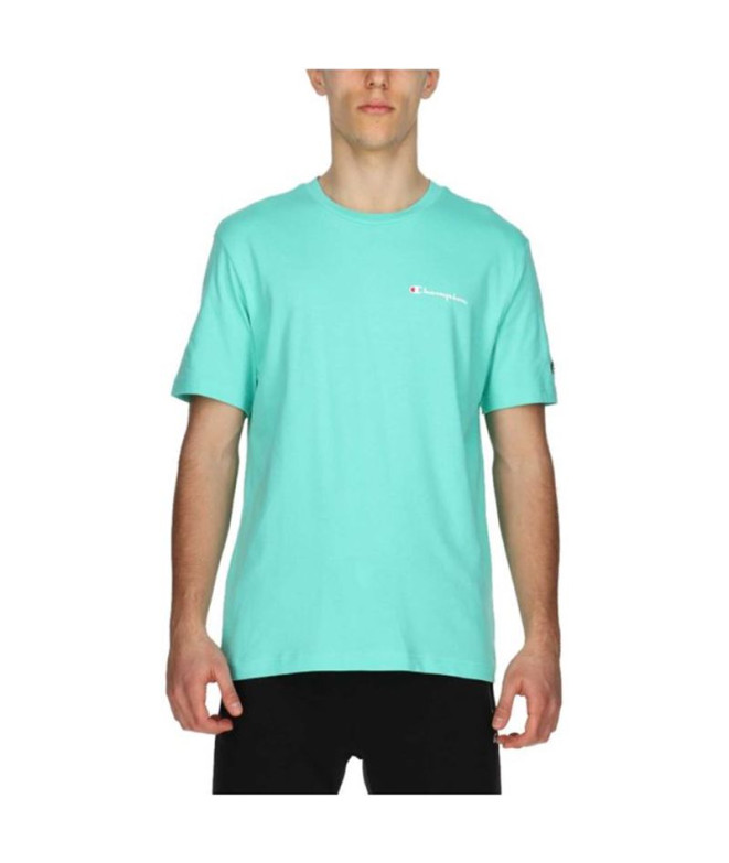 T-shirt Champion Homme Col ras du cou Turquoise