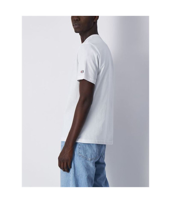 Camiseta Champion Homem Gola redonda branca