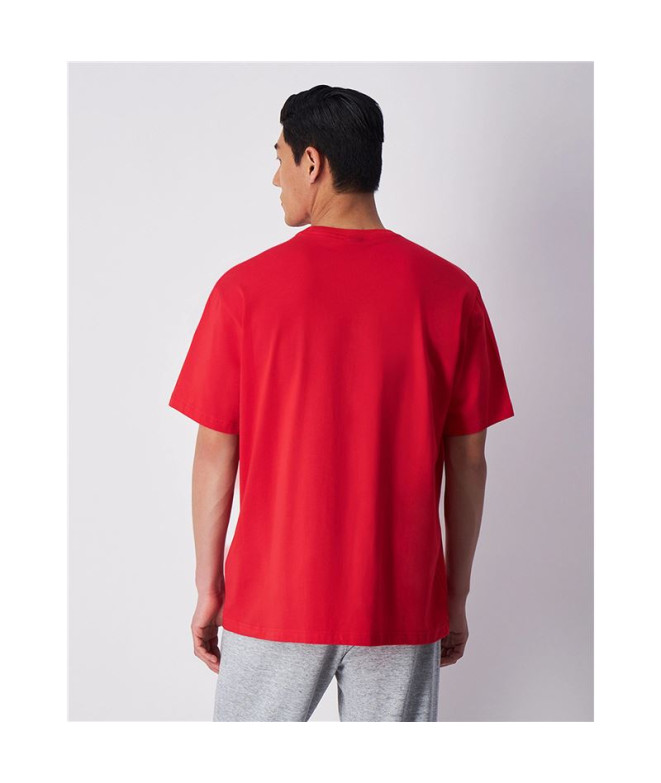 Camiseta Champion Homem Gola redonda vermelha