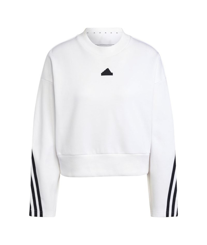 Sudadera adidas Future Icons 3 Bandas Mujer Blanco