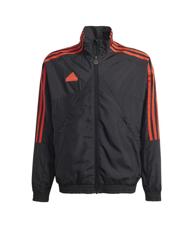 Moletom adidas Infantil Tiro Woven Tracktop Preto